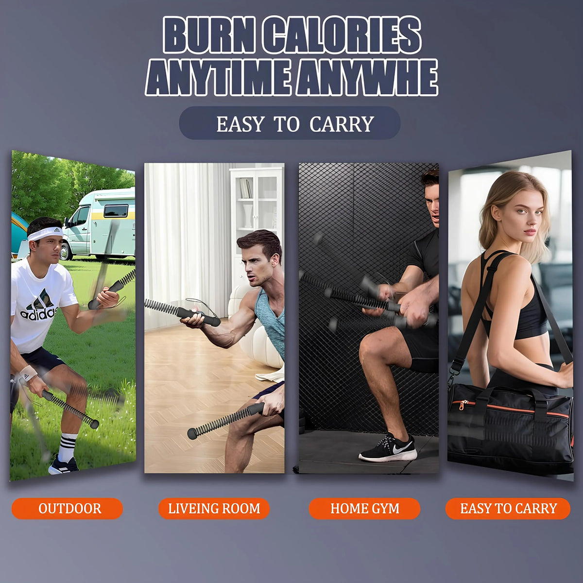 Last Day Sale🛩️/Weighted Cordless Battle Ropes for Home Gym Training