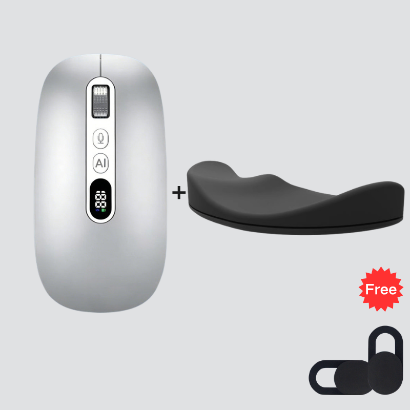 🔥 50% OFF Today! AI Smart Voice Wireless Mouse 🖱️💬 Type Less, Do More — The Future of Productivity