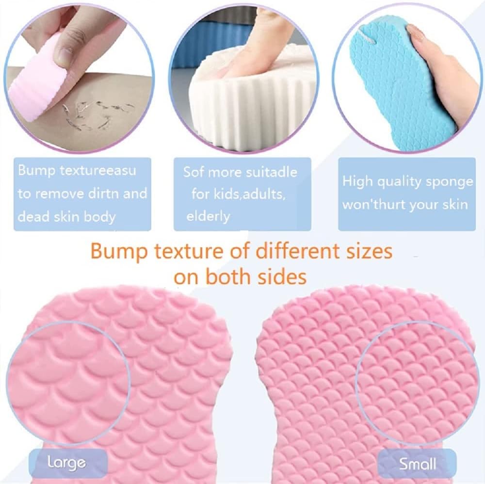 ⏳Limited-time 59% off⏰🧽Magic Exfoliating Bath Sponge - Super Soft Exfoliating&Skin Friendly🩵 🧼