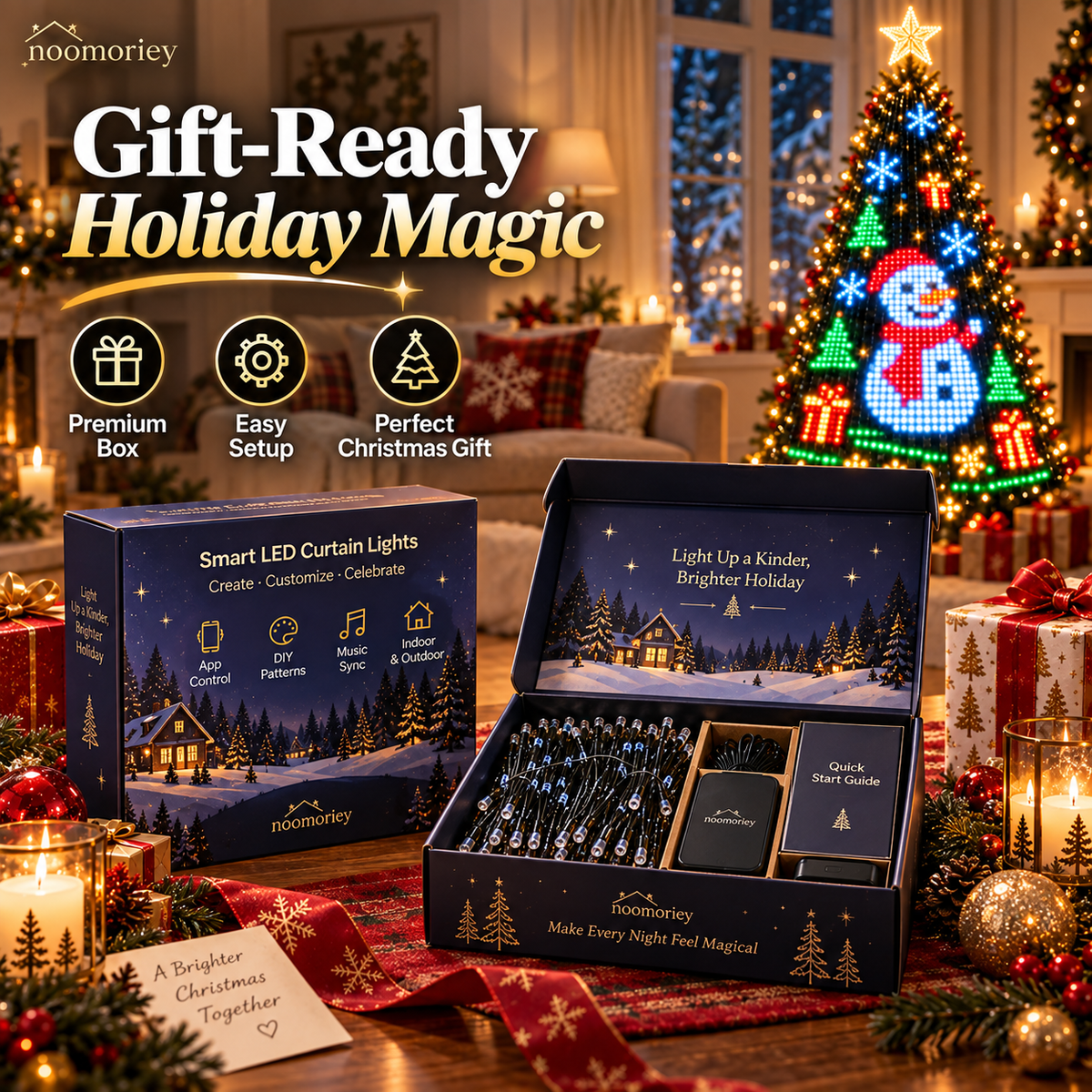 🎄✨Lighted Tree Pro - Smart DIY App-Controlled LED Christmas Tree Lights with Custom Holiday Patterns