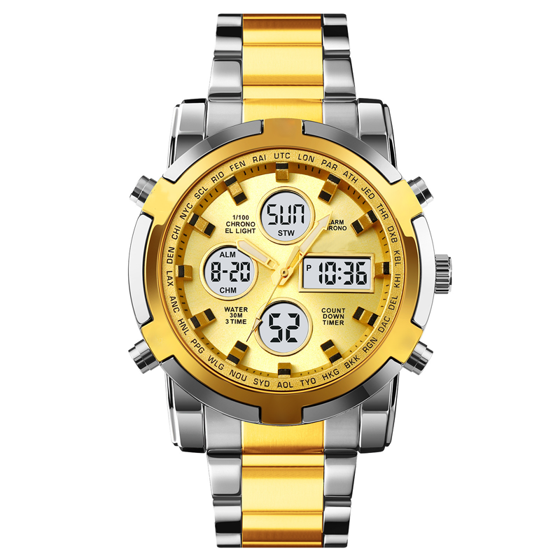 Men's Waterproof Military Analog-Digital Watch
