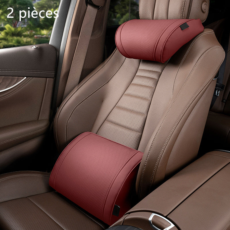 ππ€ Relieve Driving Fatigue!π Universal Memory Foam Car Headrest Neck Pillow, Ergonomic Support Auto Neck Cushion for Long Road Trips