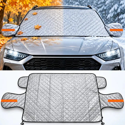 MagneticShield™ 3-Layer Windshield Snow Cover + Side Mirror Protectors