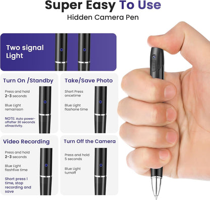 1080P Hidden Spy Pen Camera