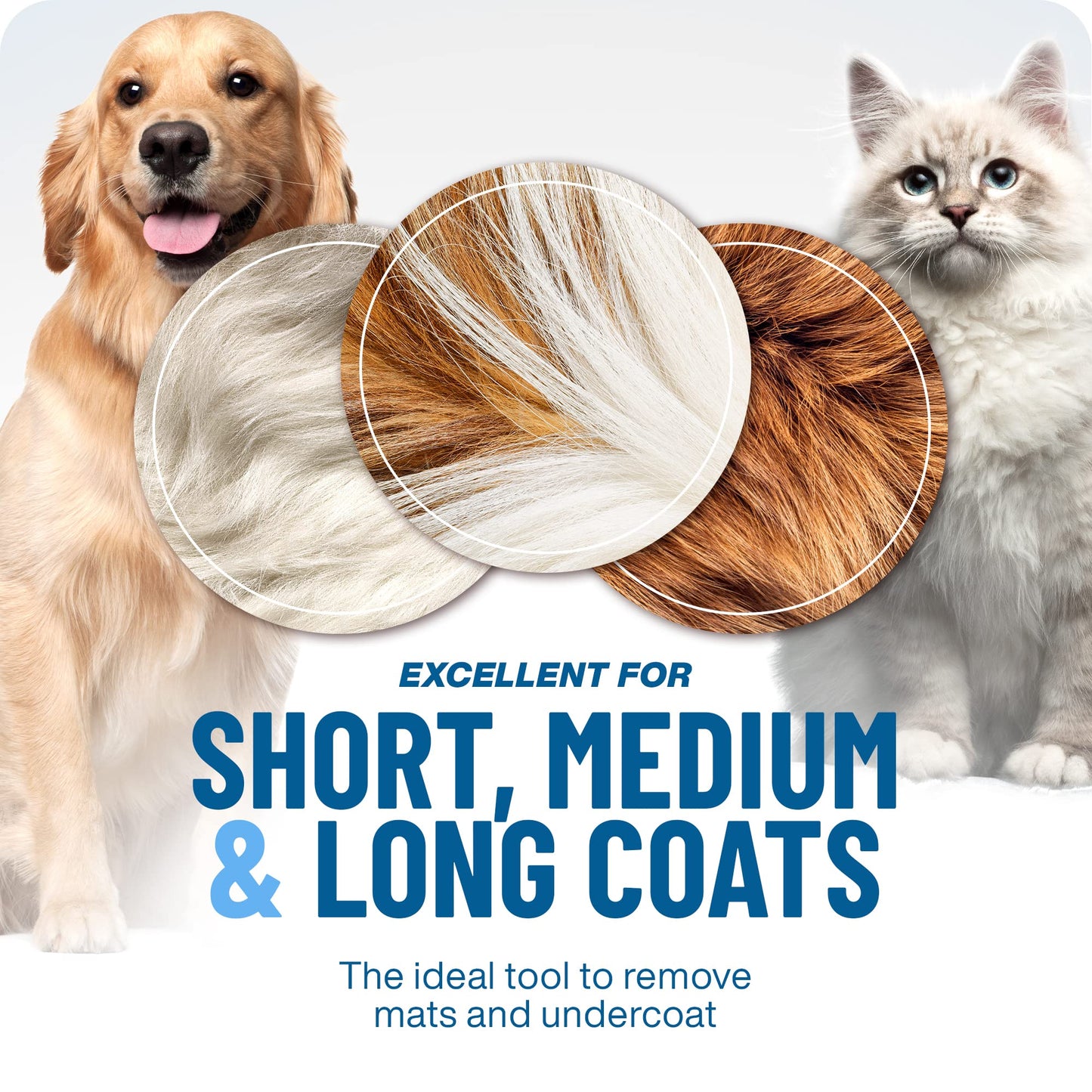 Professional Deshedding Tool for Dogs & Cats