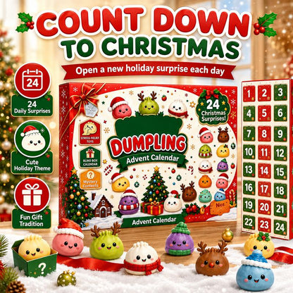 Adorable Squishy Surprise Box | Dumpling Squishy Advent 2026 Calendar -  Holiday Gift