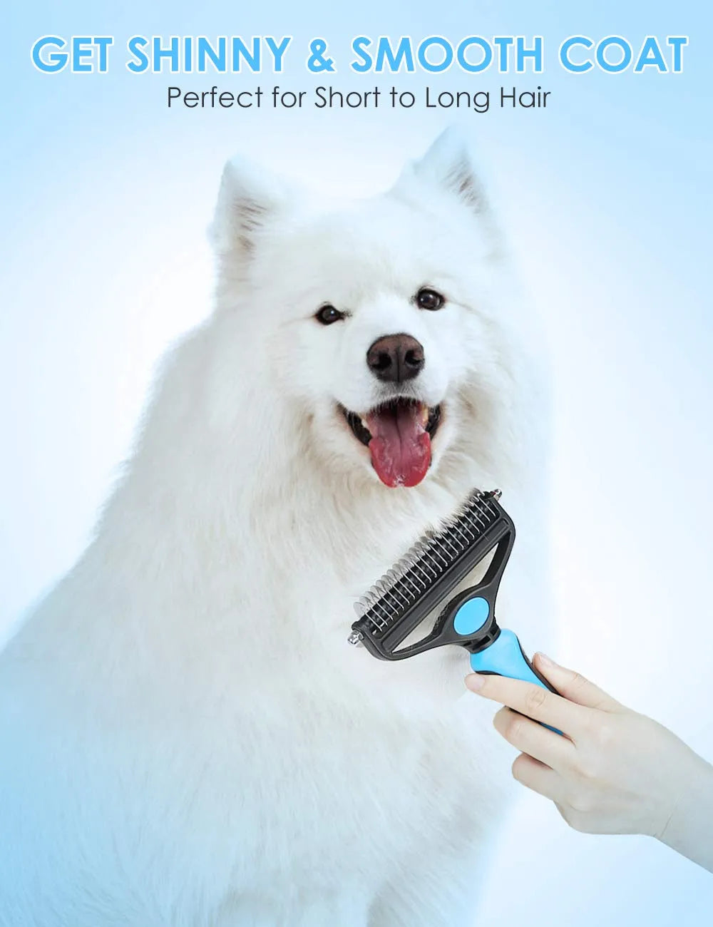 Professional Deshedding Tool for Dogs & Cats
