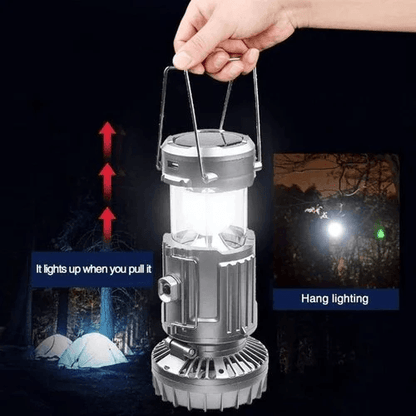 6 in 1 Portable Solar LED Camping Lantern