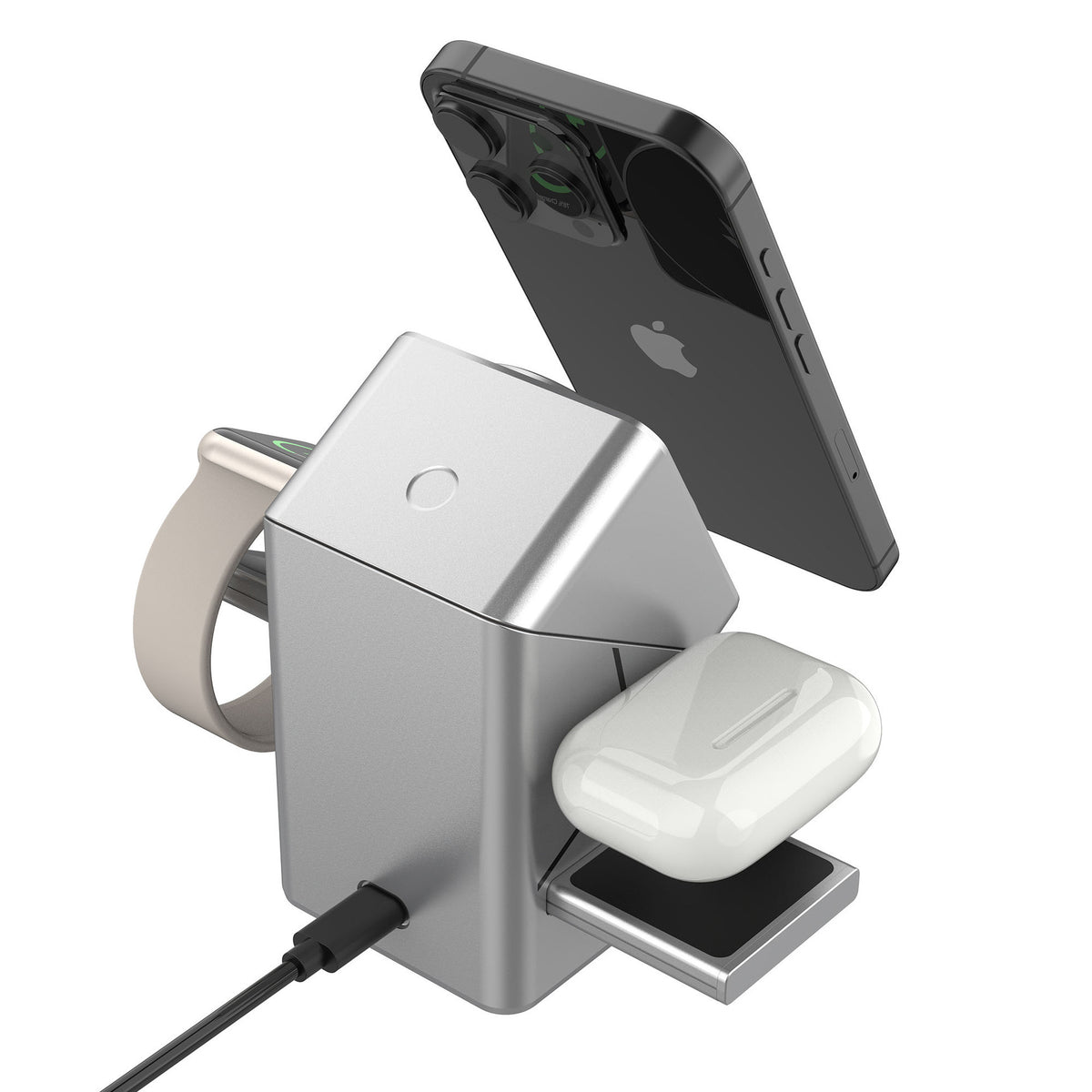 Magnetic Rotating Wireless Charger for Apple Devices