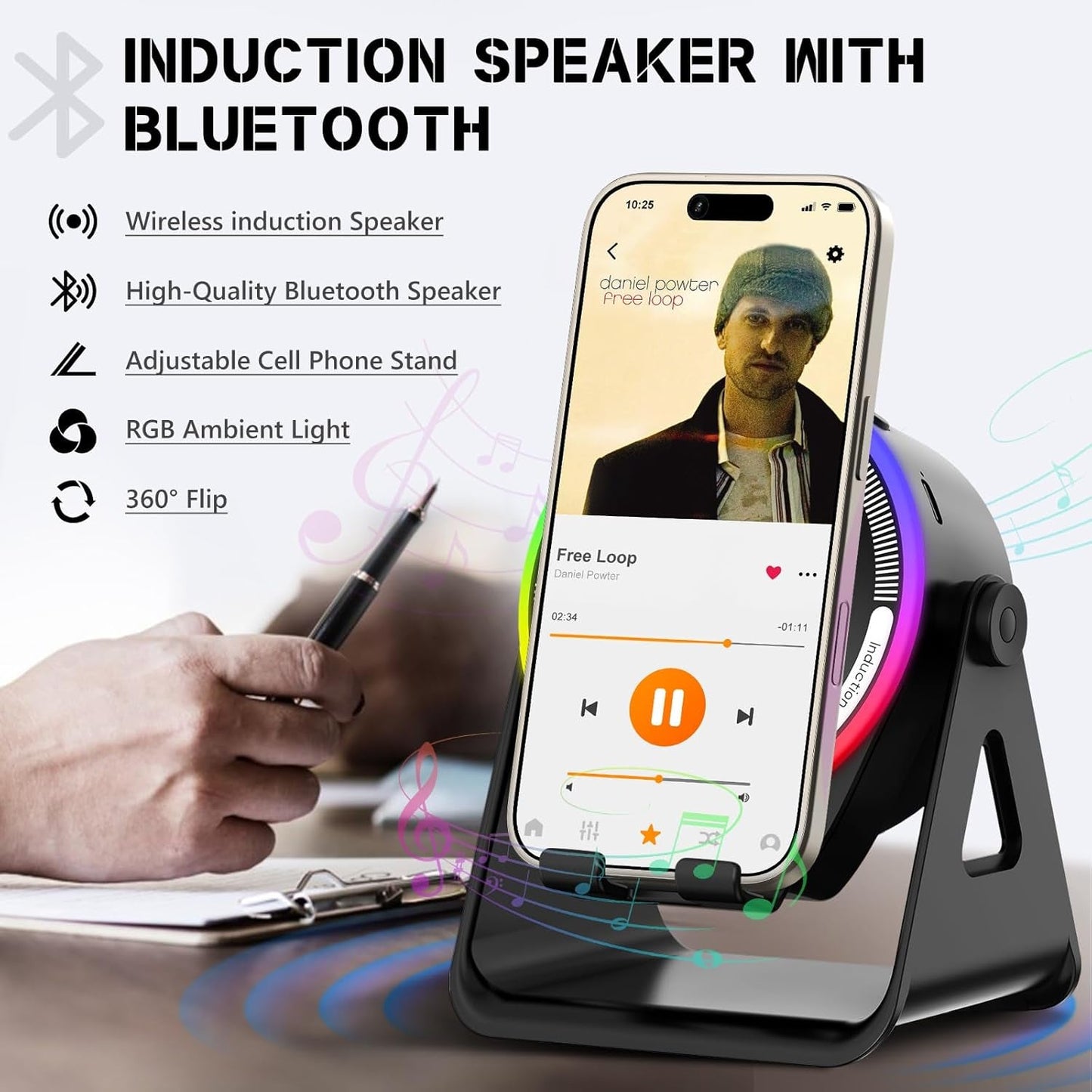 5-In-1 Bluetooth 5.3 Phone Stand