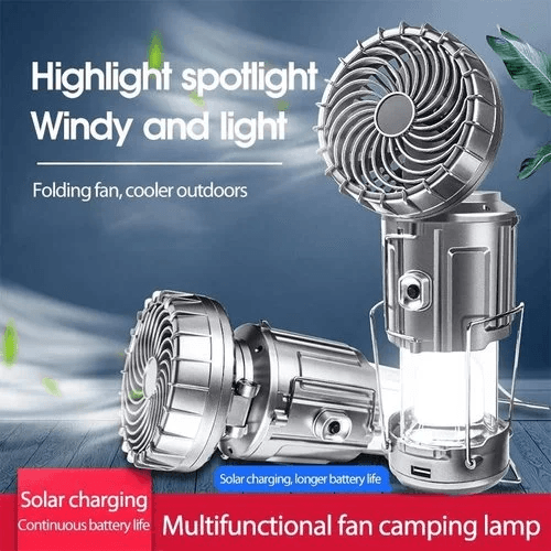 6 in 1 Portable Solar LED Camping Lantern