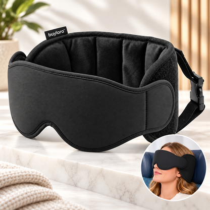 BuyLoro™ Travel Sleep Mask – Premium Airplane Sleep Support