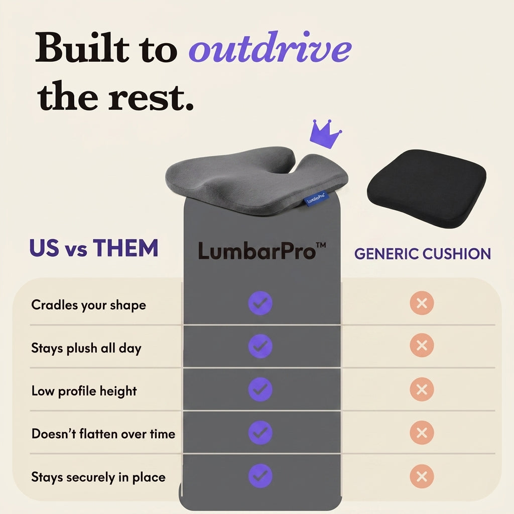 LumbarPro™ Memory Foam Cushion