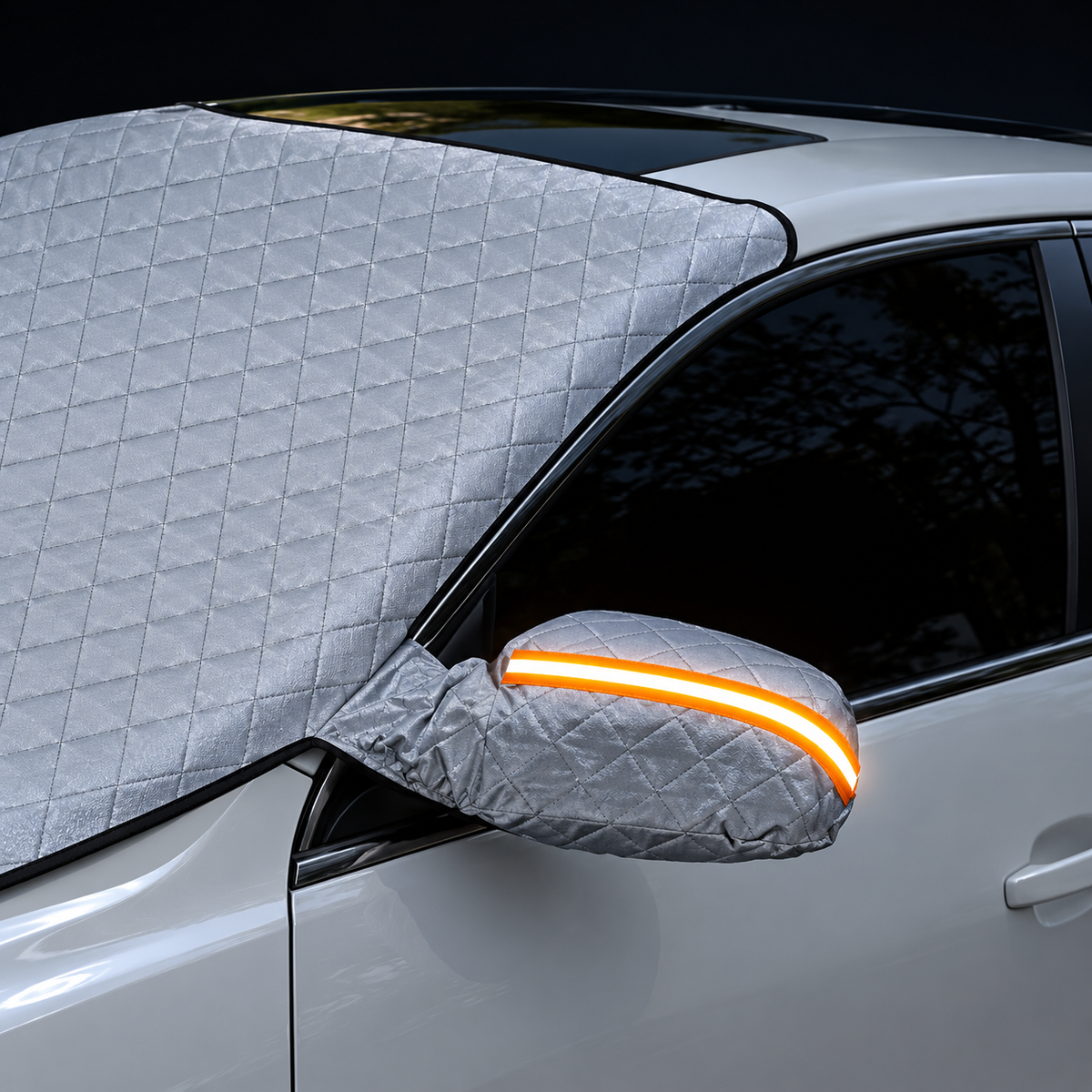 MagneticShield™ 3-Layer Windshield Snow Cover + Side Mirror Protectors
