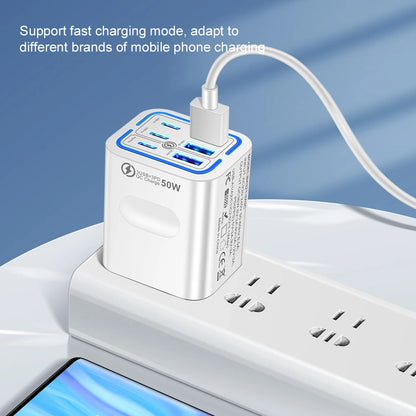 50W 6-Port Fast Charging