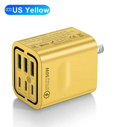 50W 6-Port Fast Charging