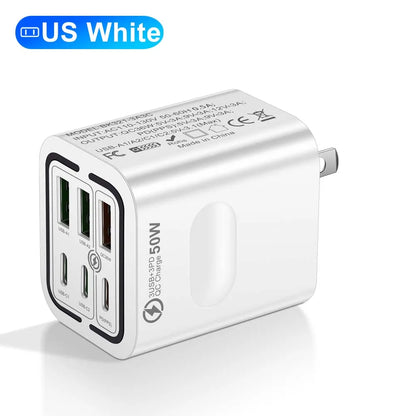 50W 6-Port Fast Charging