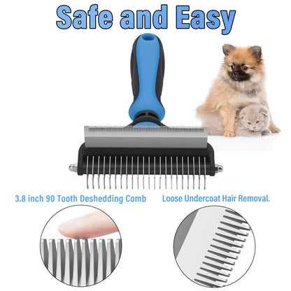 Professional Deshedding Tool for Dogs & Cats
