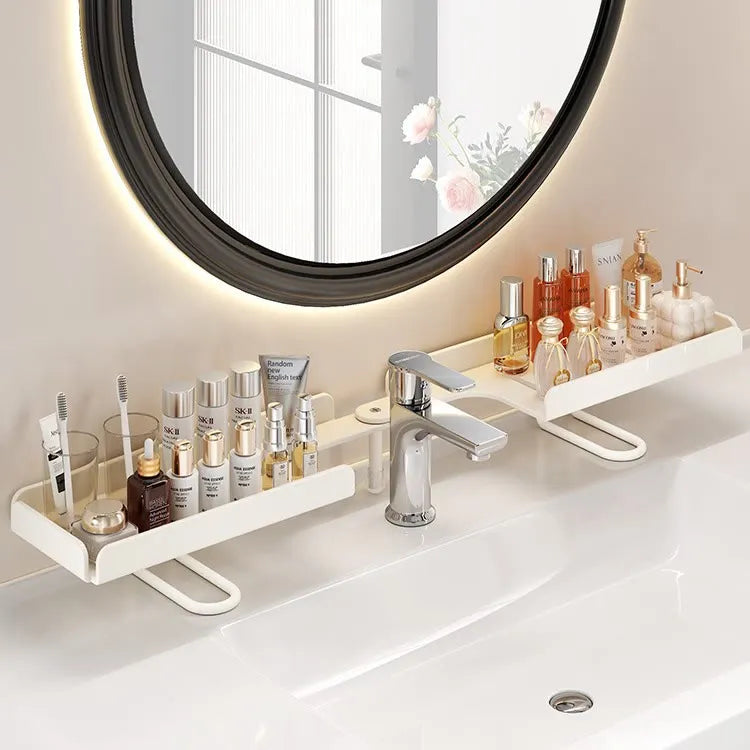 Foldable Over-Sink Organizer – No-Drill Carbon Steel Sink Storage Rack, Adjustable & Easy-Drain