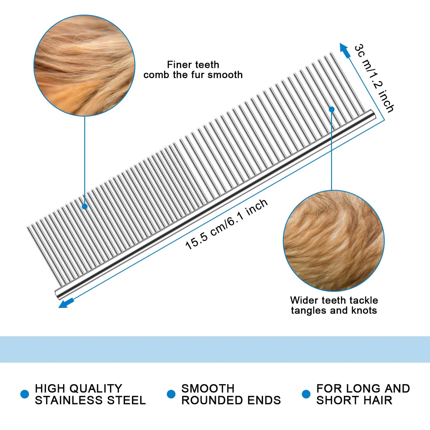 Professional Deshedding Tool for Dogs & Cats