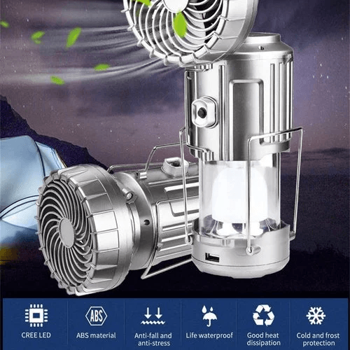 6 in 1 Portable Solar LED Camping Lantern