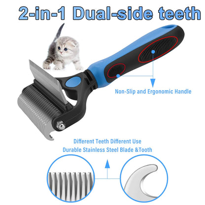 Professional Deshedding Tool for Dogs & Cats