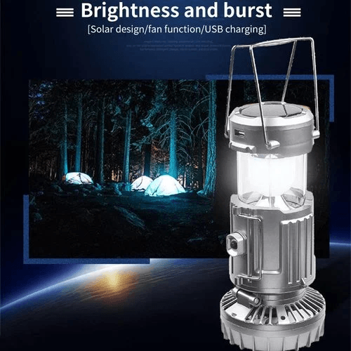6 in 1 Portable Solar LED Camping Lantern