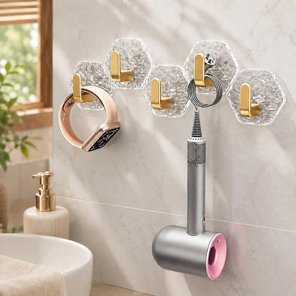 RippleHex™ Self-Adhesive Waterproof Hooks