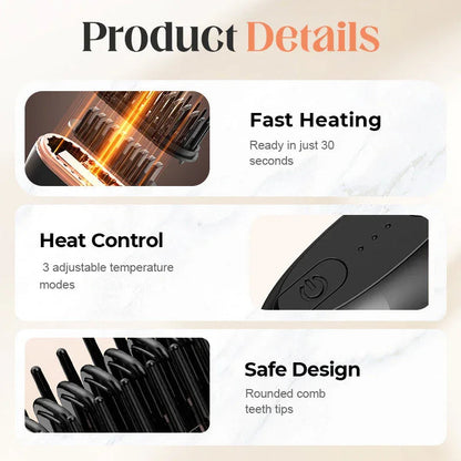 Mini Electric Cordless Hair Straightener