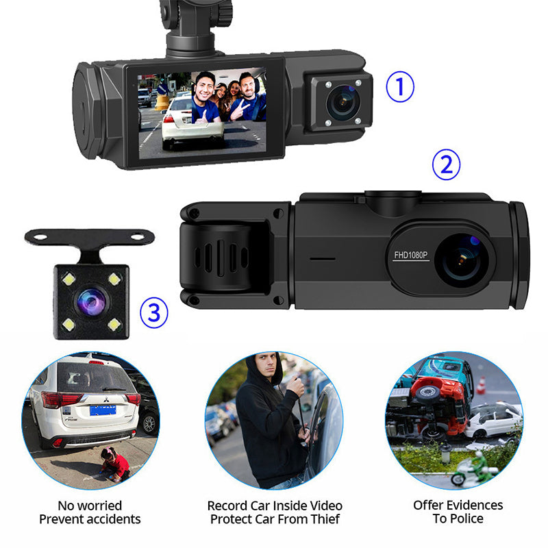 HD 1080p Car Recorder with Reverse Camera