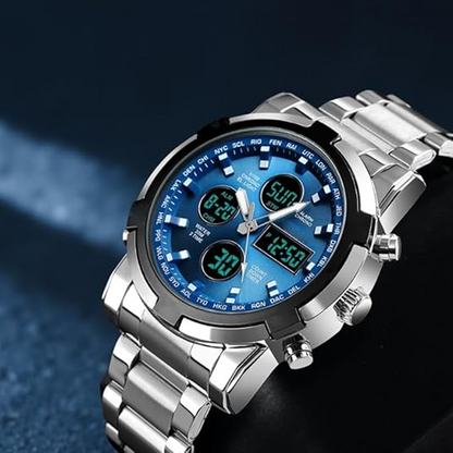 Men's Waterproof Military Analog-Digital Watch
