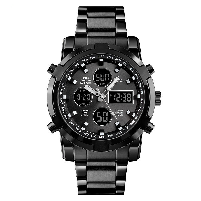 Men's Waterproof Military Analog-Digital Watch