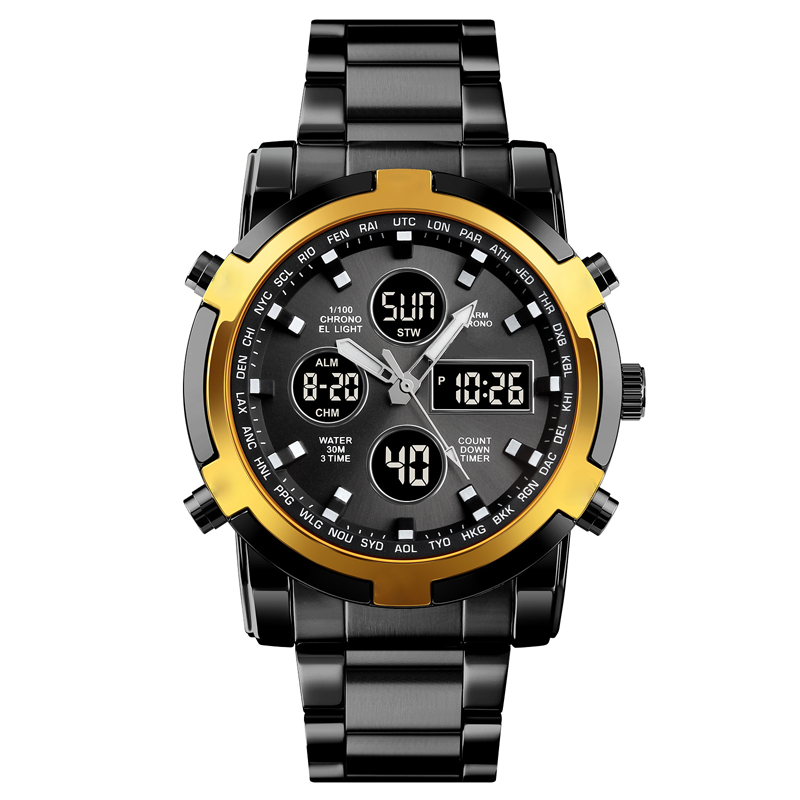 Men's Waterproof Military Analog-Digital Watch