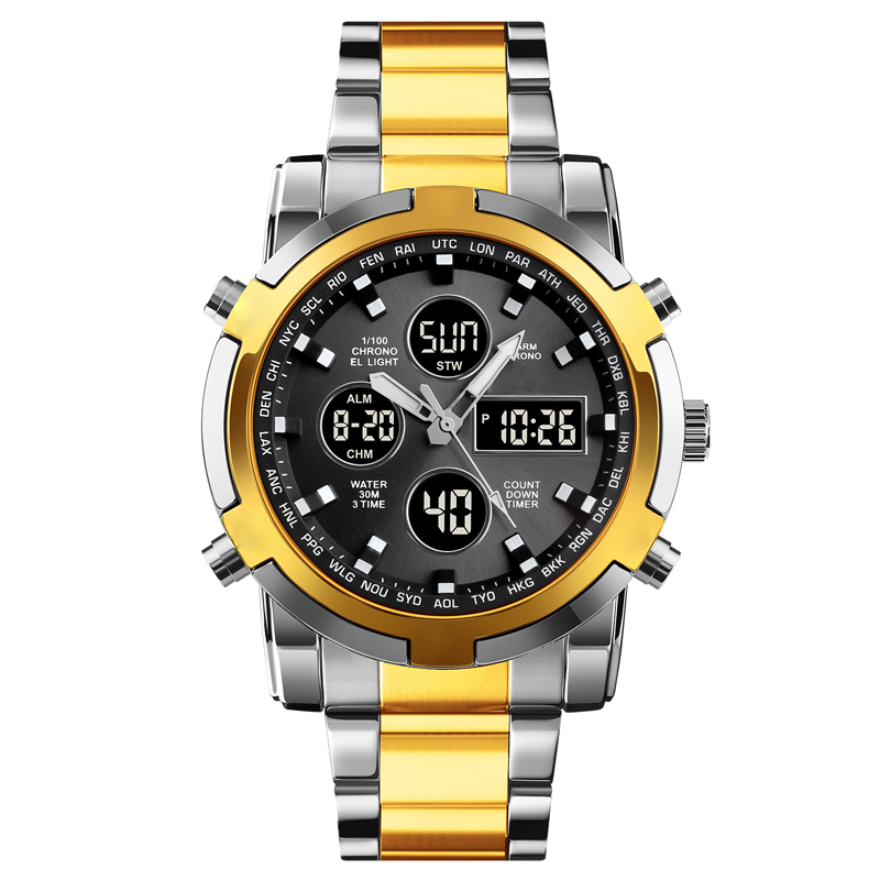 Men's Waterproof Military Analog-Digital Watch