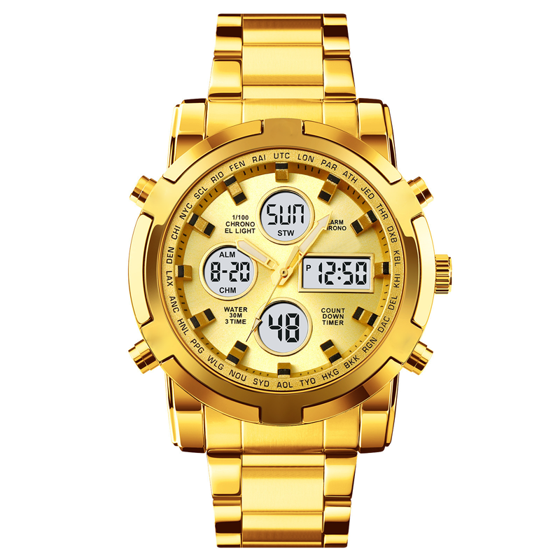 Men's Waterproof Military Analog-Digital Watch