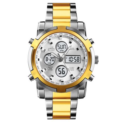 Men's Waterproof Military Analog-Digital Watch