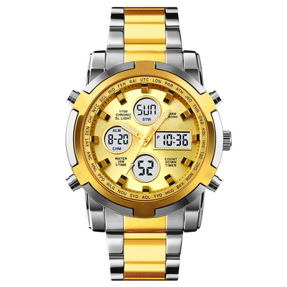 Men's Waterproof Military Analog-Digital Watch